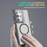 MagSafe Hülle mit multifunktionalem Schutzglas für Samsung Galaxy S25 Ultra – Schützt und dient als Stand