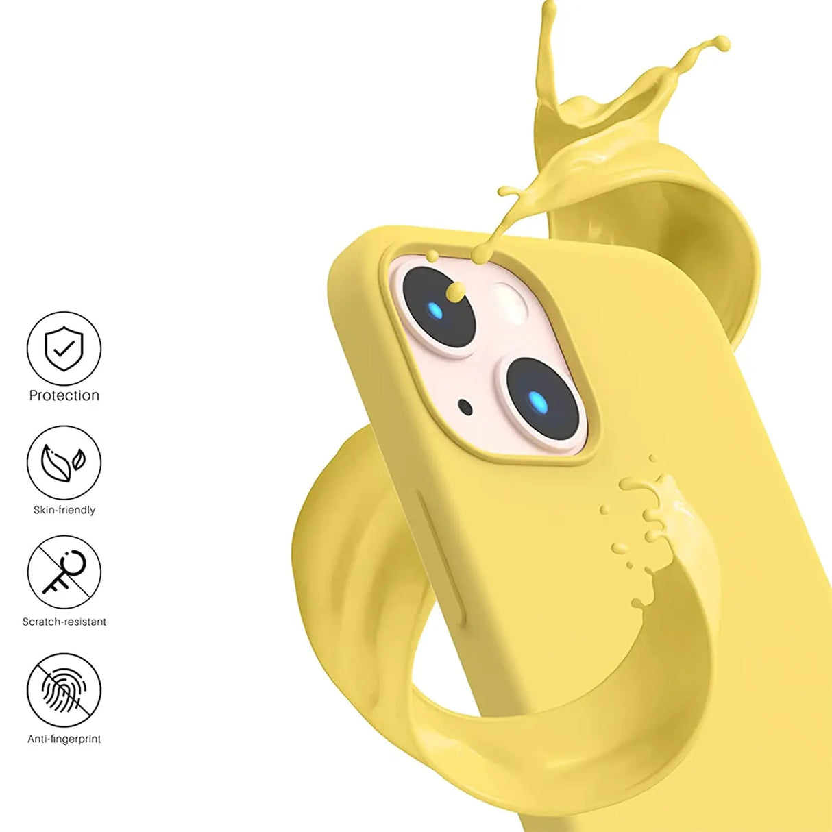 Stoßdämpfende und langlebige Silikon Handyhülle für iPhone 13 Mini