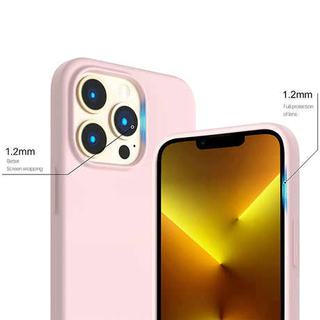 Stoßdämpfende und langlebige Silikon Handyhülle für iPhone 13 Pro Max