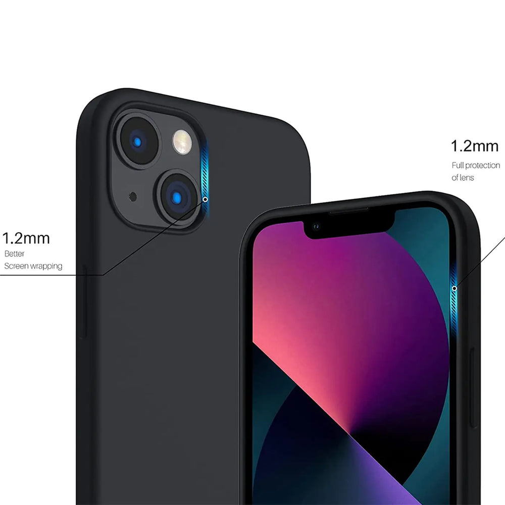 Stoßdämpfende und langlebige Silikon Handyhülle für iPhone 15 Plus