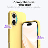 Stoßdämpfende und langlebige Silikon Handyhülle für iPhone 16