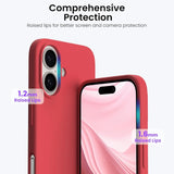 Stoßdämpfende und langlebige Silikon Handyhülle für iPhone 16 Plus