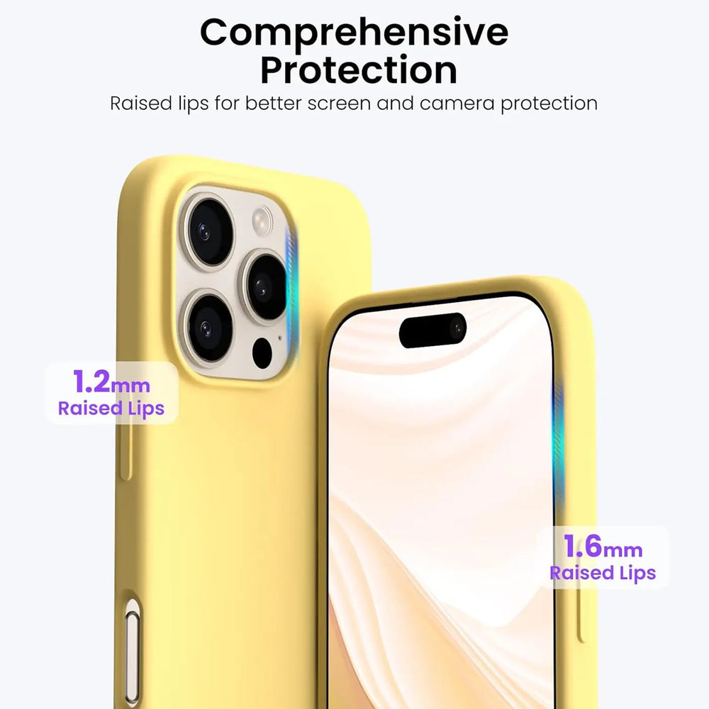 Stoßdämpfende und langlebige Silikon Handyhülle für iPhone 16 Pro