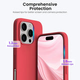 Stoßdämpfende und langlebige Silikon Handyhülle für iPhone 16 Pro