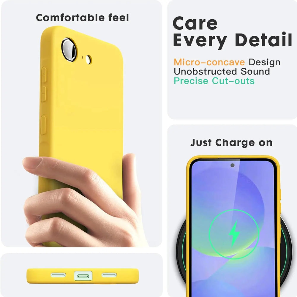 Stoßdämpfende und langlebige Silikon Handyhülle für Apple iPhone 16e