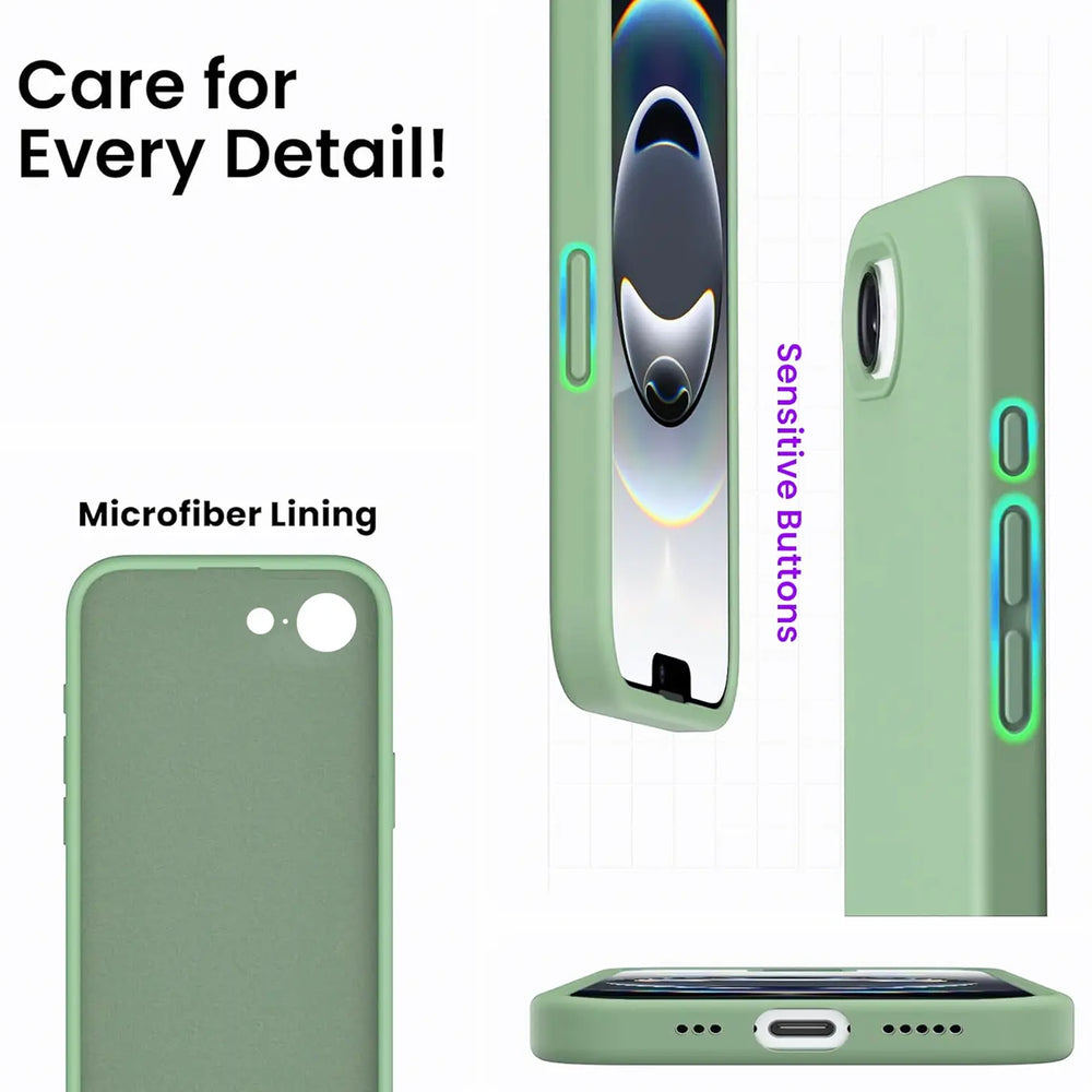 Stoßdämpfende und langlebige Silikon Handyhülle für Apple iPhone 16e