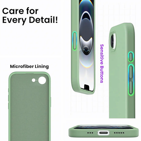 Stoßdämpfende und langlebige Silikon Handyhülle für Apple iPhone 16e