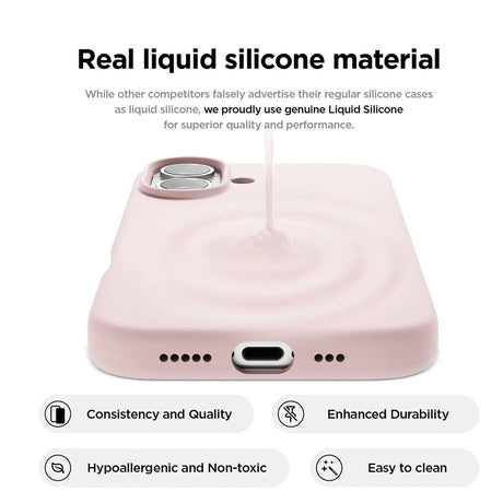 Stoßdämpfende und langlebige Silikon Handyhülle für Apple iPhone 16e