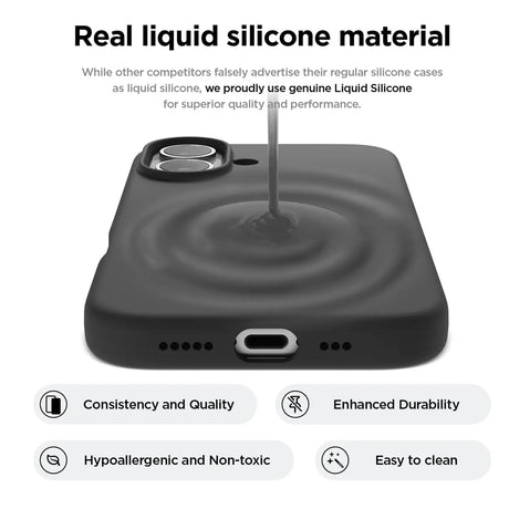 Stoßdämpfende und langlebige Silikon Handyhülle für Apple iPhone 16e