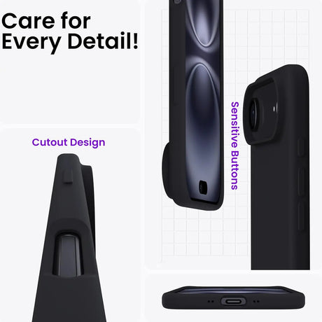 Stoßdämpfende und langlebige Silikon Handyhülle für iPhone 17 Air