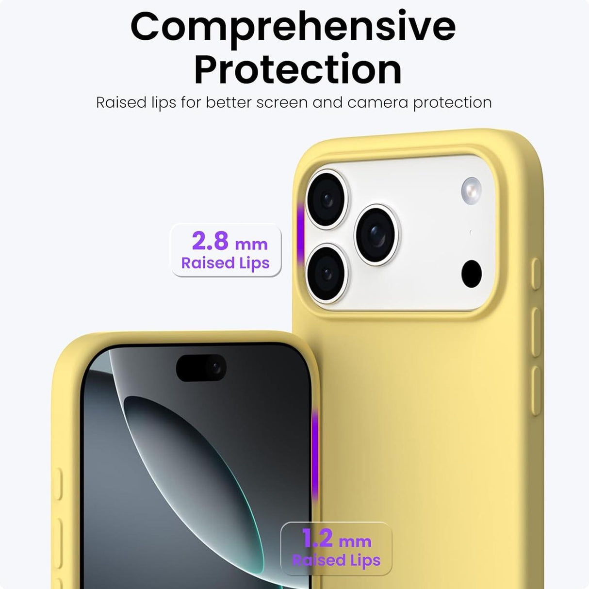 iPhone 18 Pro Max - Silikon Hülle Farbig Mikrofaser