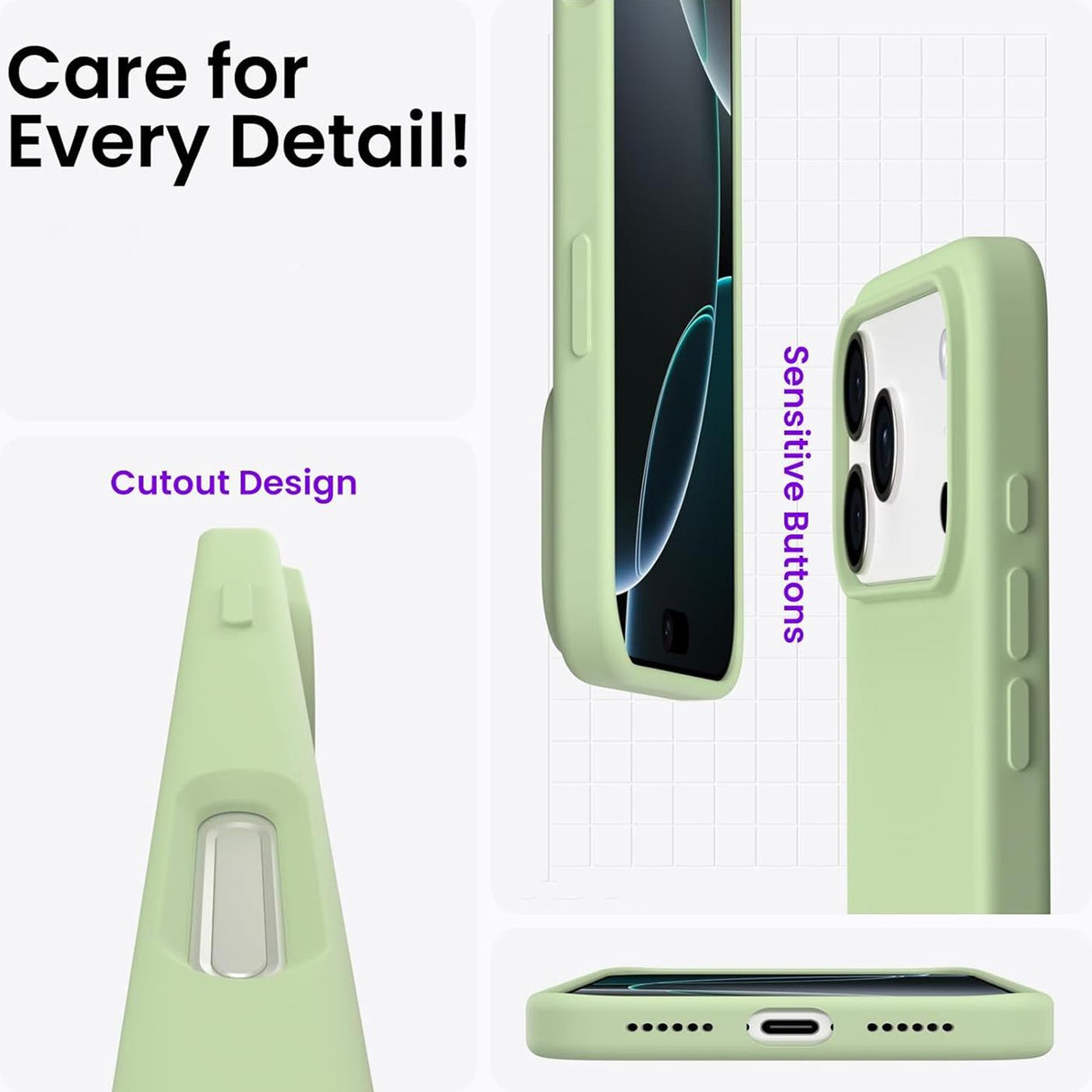 iPhone 18 Pro Max - Silikon Hülle Farbig Mikrofaser