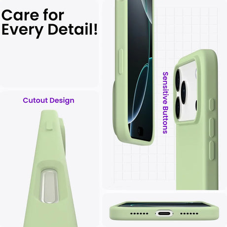 Stoßdämpfende und langlebige Silikon Handyhülle für iPhone 17 Pro Max