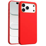 iPhone 18 Pro Max - Silikon Hülle Farbig Mikrofaser
