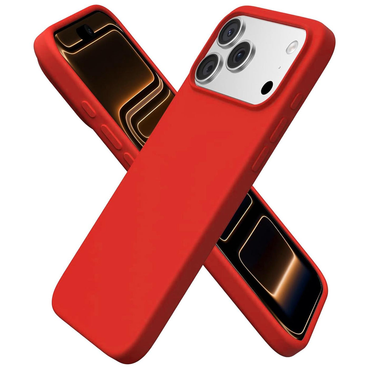 iPhone 18 Pro Max - Silikon Hülle Farbig Mikrofaser