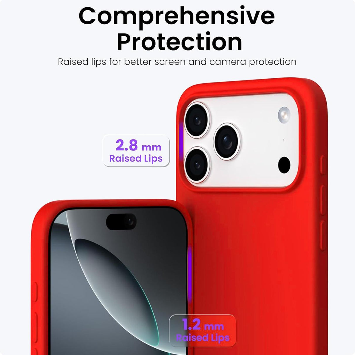 iPhone 18 Pro - Silikon Hülle Farbig Mikrofaser