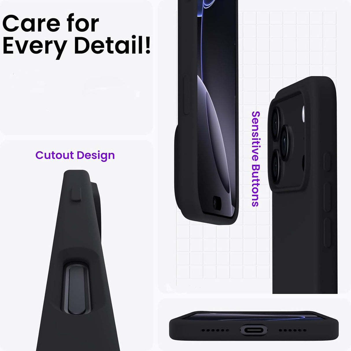 iPhone 18 Pro - Silikon Hülle Farbig Mikrofaser