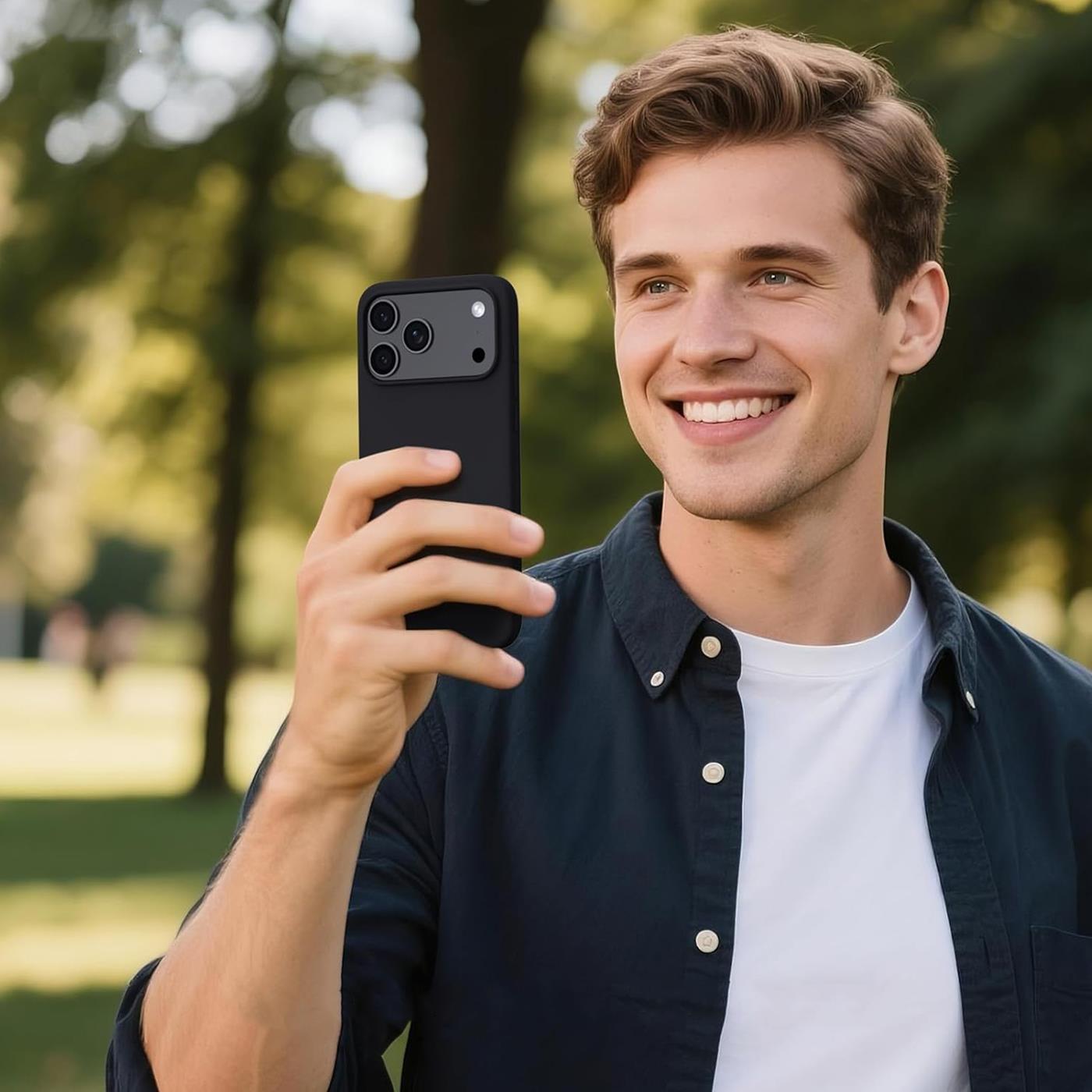 iPhone 18 Pro - Silikon Hülle Farbig Mikrofaser