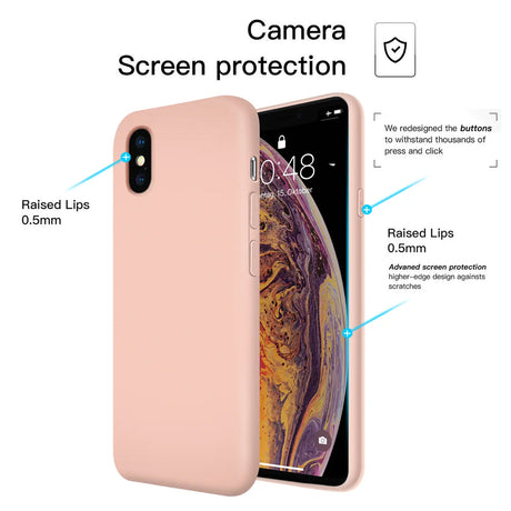 Stoßdämpfende und langlebige Silikon Handyhülle für iPhone X / XS