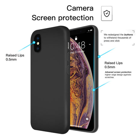 Stoßdämpfende und langlebige Silikon Handyhülle für iPhone X / XS