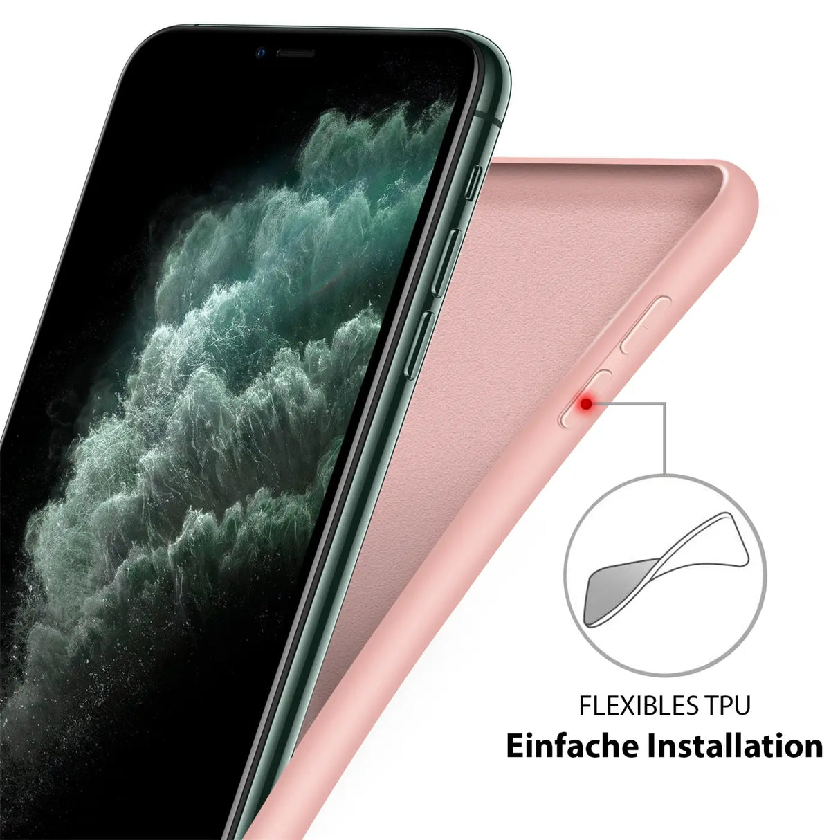 Stoßdämpfende und langlebige Silikon Handyhülle für iPhone XR