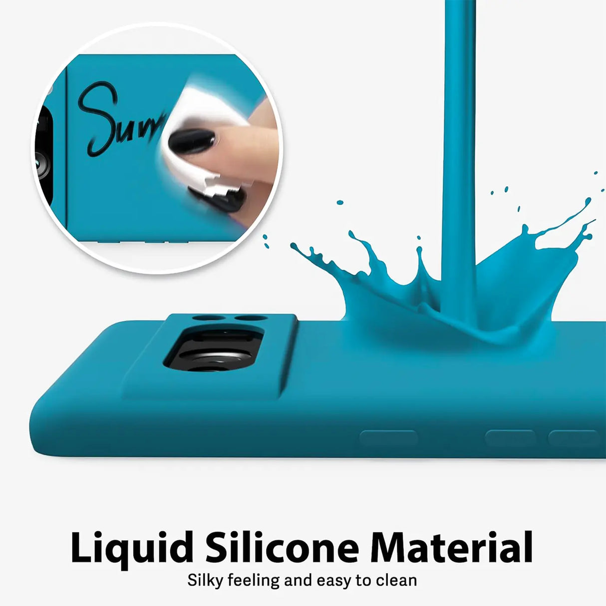 Stoßdämpfende und langlebige Silikon Handyhülle für Google Pixel 8 Pro