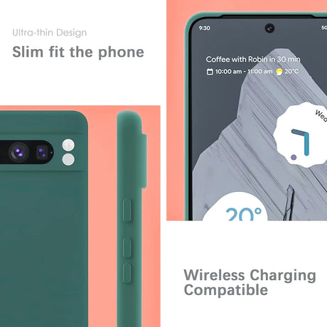 Stoßdämpfende und langlebige Silikon Handyhülle für Google Pixel 8 Pro