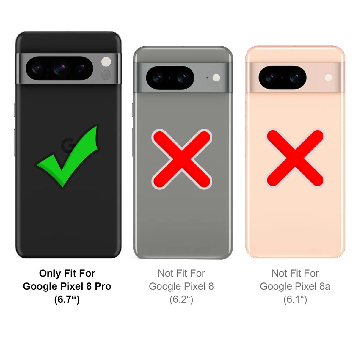 Stoßdämpfende und langlebige Silikon Handyhülle für Google Pixel 8 Pro