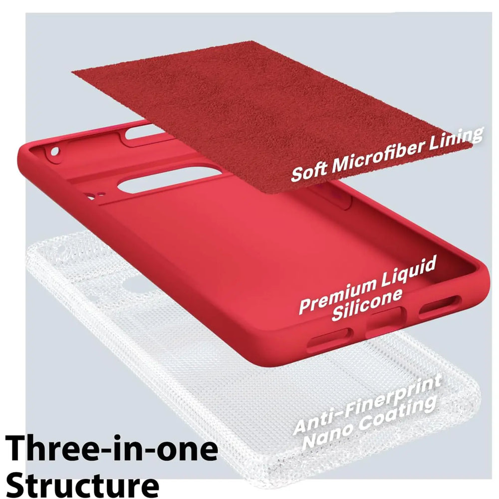 Stoßdämpfende und langlebige Silikon Handyhülle für Google Pixel 8