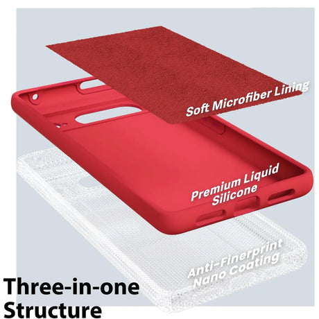 Stoßdämpfende und langlebige Silikon Handyhülle für Google Pixel 8