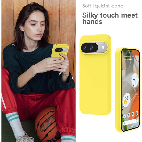 Stoßdämpfende und langlebige Silikon Handyhülle für Google Pixel 9