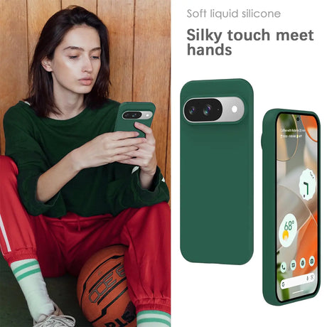 Stoßdämpfende und langlebige Silikon Handyhülle für Google Pixel 9