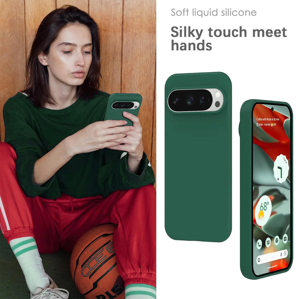 Stoßdämpfende und langlebige Silikon Handyhülle für Google Pixel 9 Pro