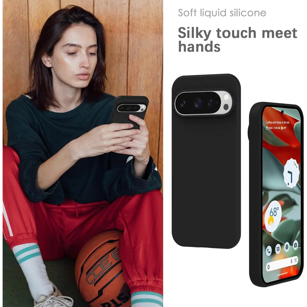 Stoßdämpfende und langlebige Silikon Handyhülle für Google Pixel 9 Pro XL