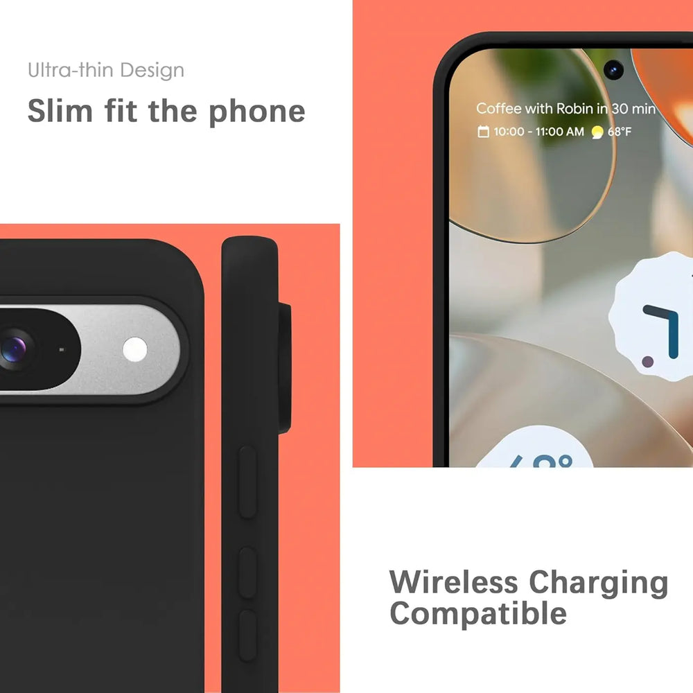 Stoßdämpfende und langlebige Silikon Handyhülle für Google Pixel 9