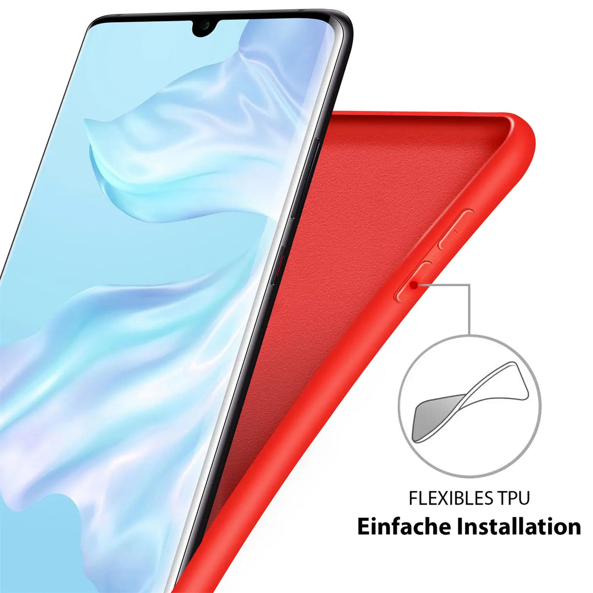 Stoßdämpfende und langlebige Silikon Handyhülle für Huawei Mate 20 Pro