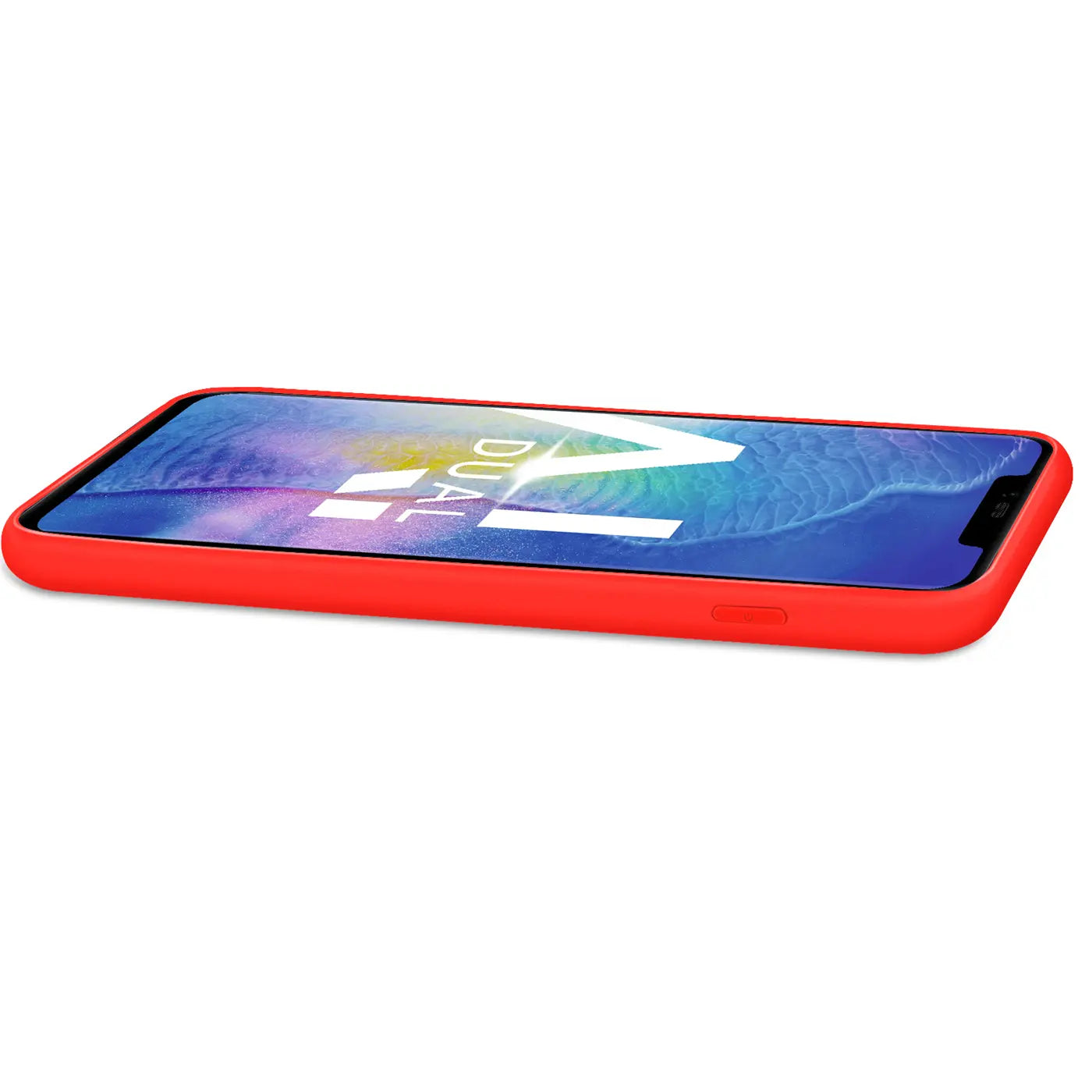 Rote Silikonhülle für Huawei Mate 20 Pro, Seitenansicht