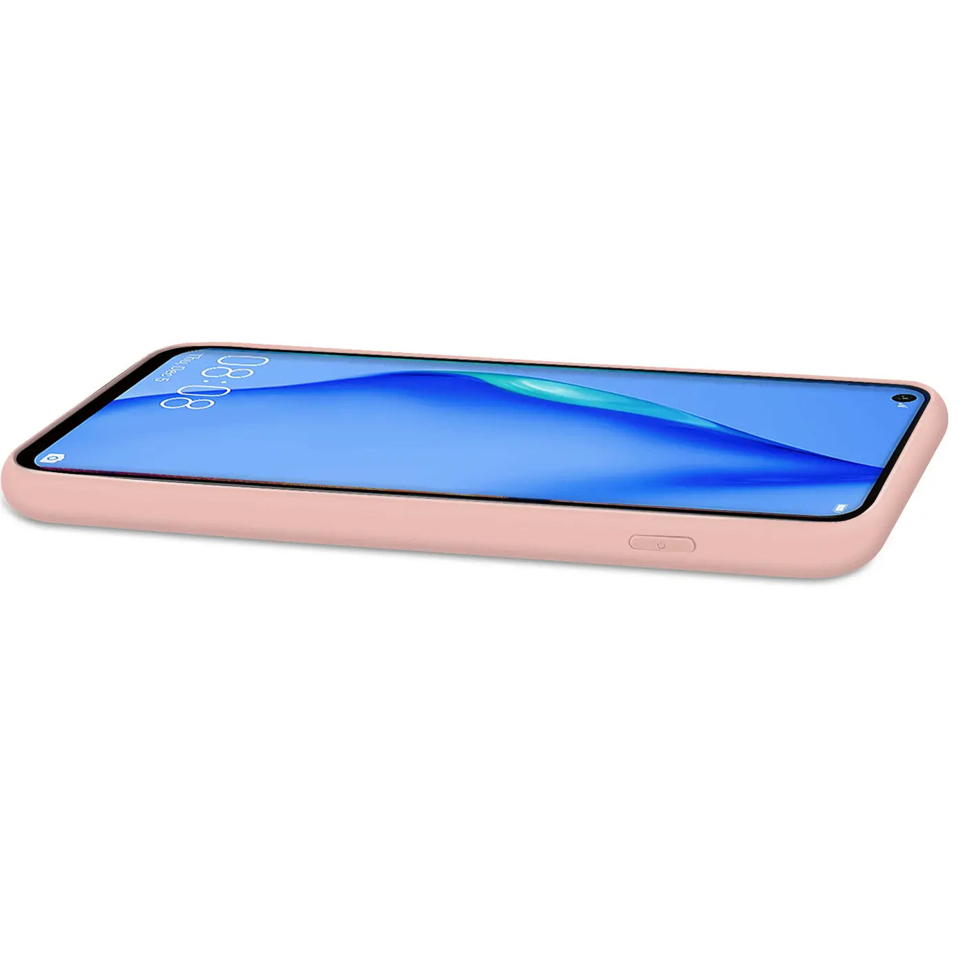 Rosa Silikonhülle für Huawei P40 Lite, Seitenansicht