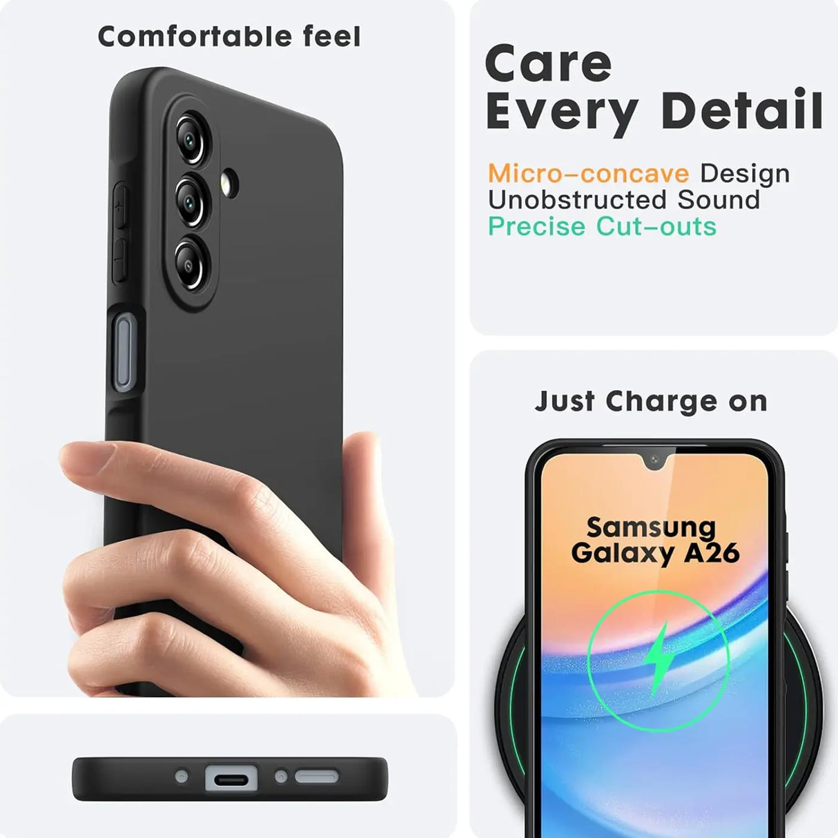 Stoßdämpfende und langlebige Silikon Handyhülle für Samsung Galaxy A17 5G