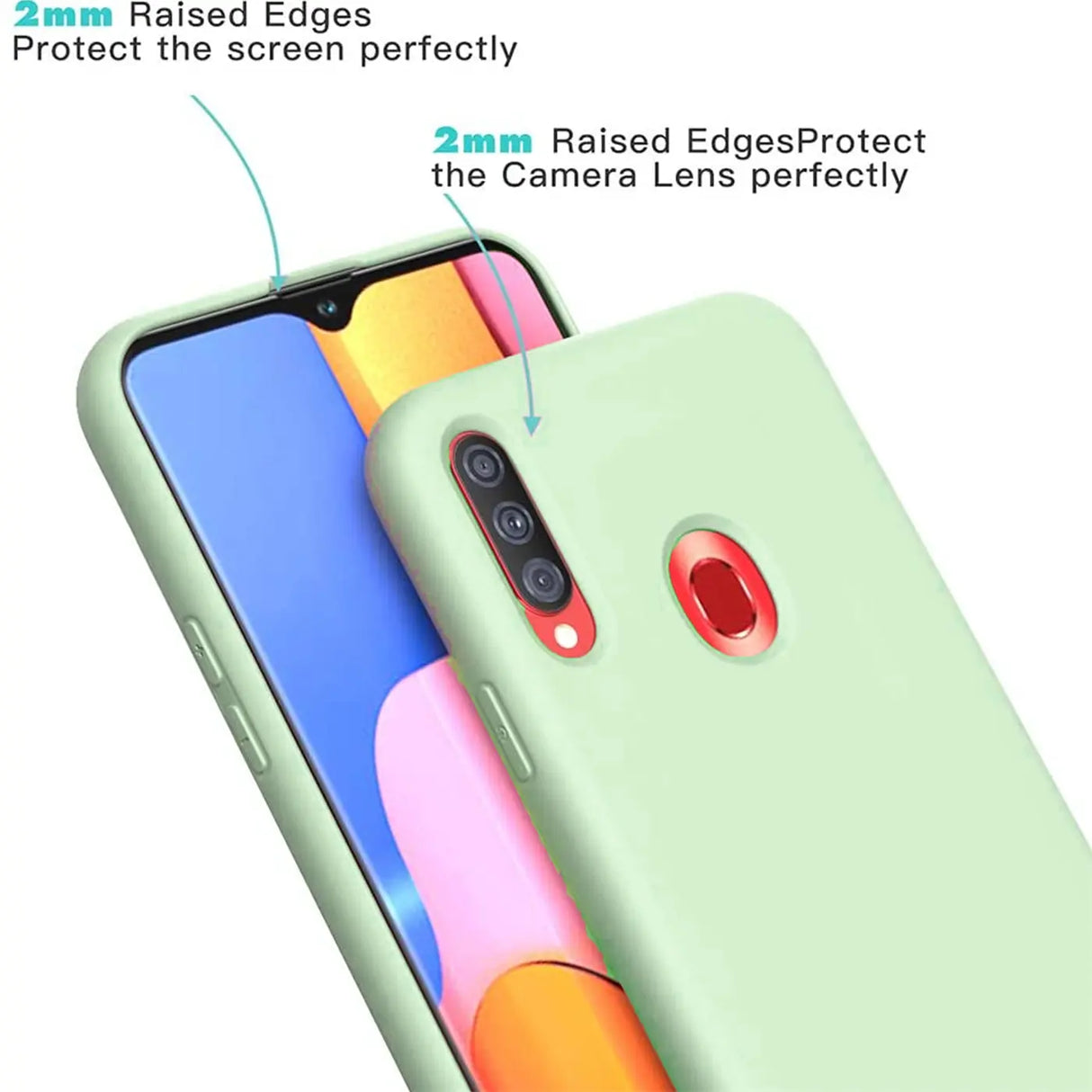 Stoßdämpfende und langlebige Silikon Handyhülle für Samsung Galaxy A20s