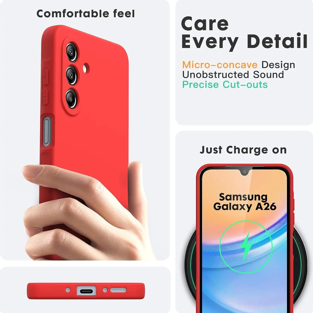 Stoßdämpfende und langlebige Silikon Handyhülle für Samsung Galaxy A26 5G