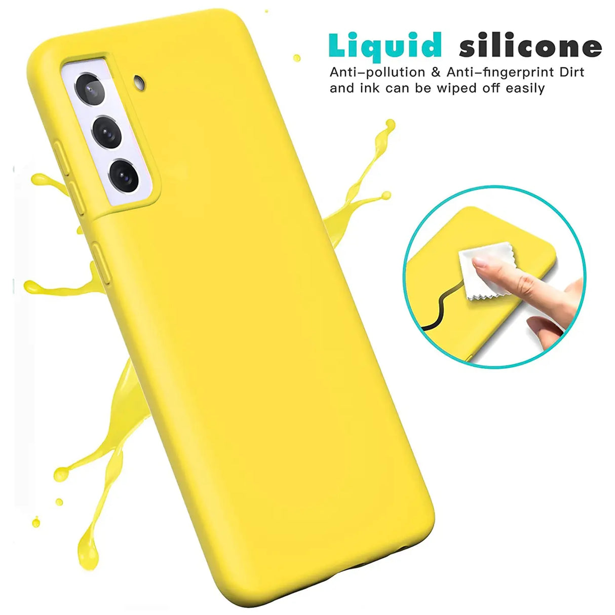 Stoßdämpfende und langlebige Silikon Handyhülle für Samsung Galaxy S21 FE