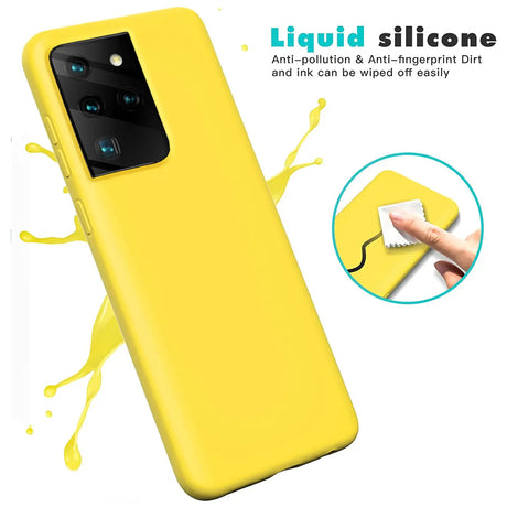 Stoßdämpfende und langlebige Silikon Handyhülle für Samsung Galaxy S21 Ultra