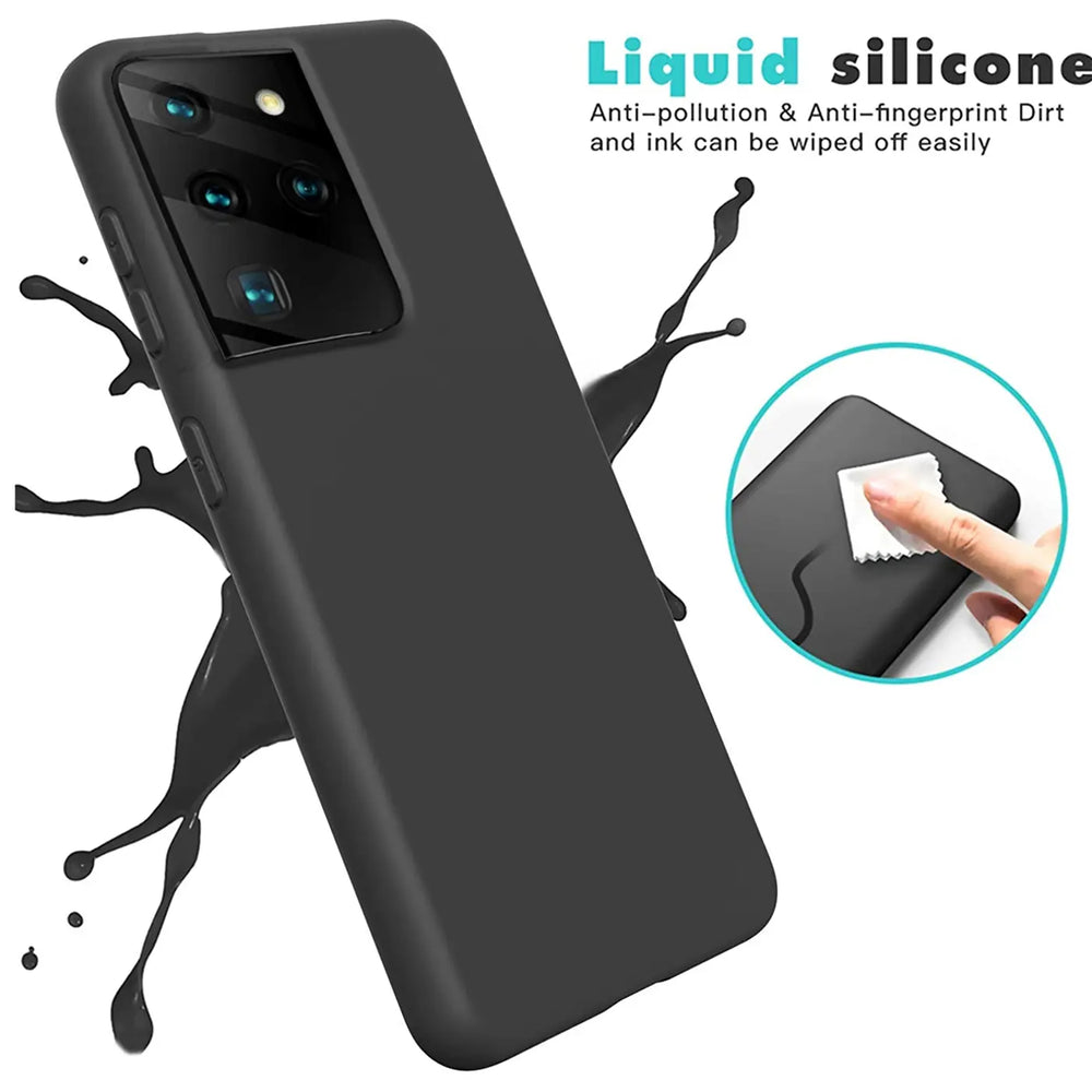 Stoßdämpfende und langlebige Silikon Handyhülle für Samsung Galaxy S21 Ultra