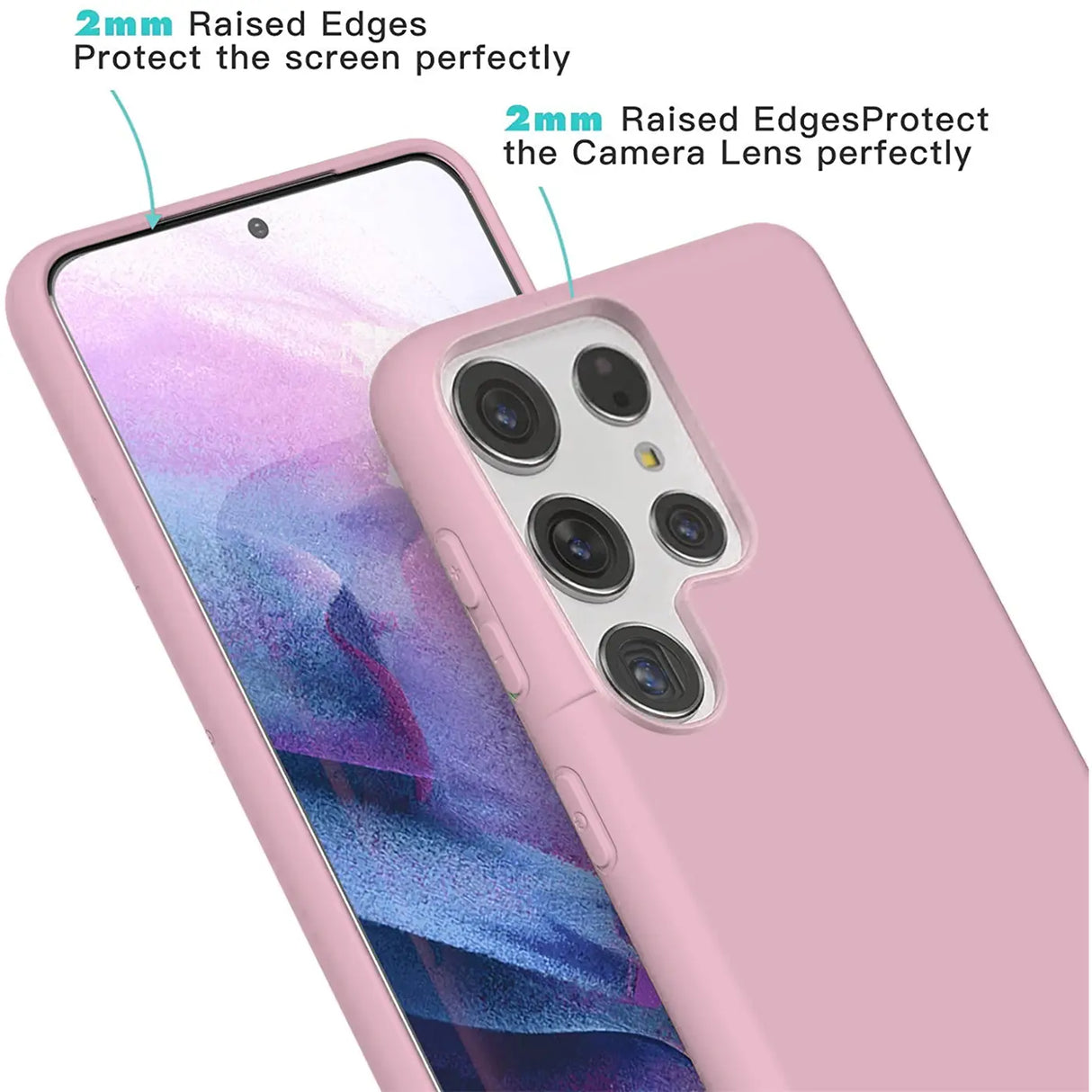 Stoßdämpfende und langlebige Silikon Handyhülle für Samsung Galaxy S22 Ultra