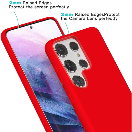 Stoßdämpfende und langlebige Silikon Handyhülle für Samsung Galaxy S22 Ultra