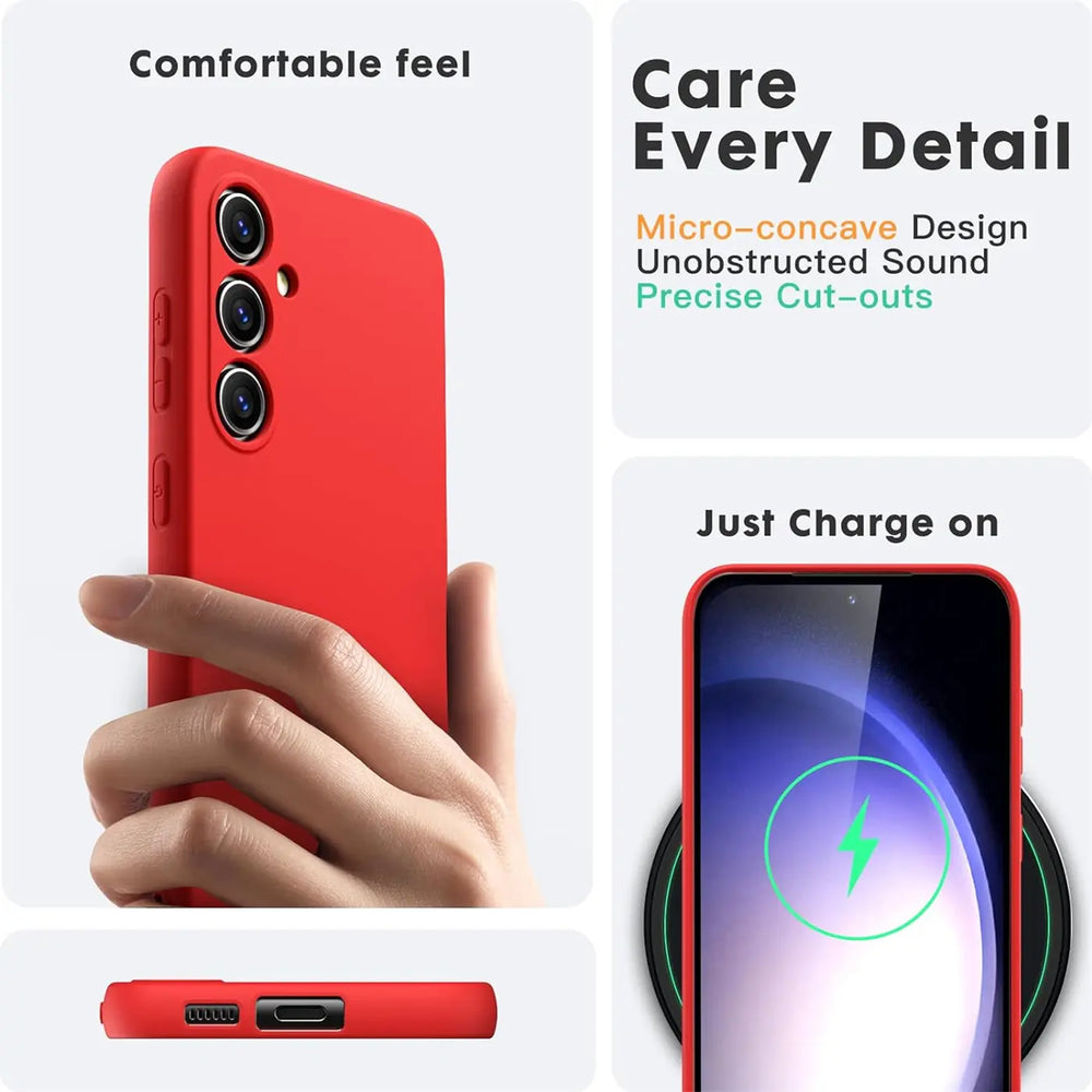 Stoßdämpfende und langlebige Silikon Handyhülle für Samsung Galaxy S24