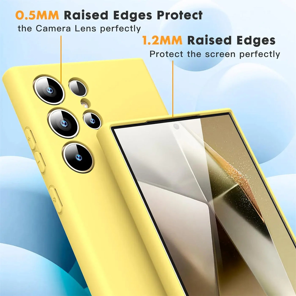 Stoßdämpfende und langlebige Silikon Handyhülle für Samsung Galaxy S24 Ultra