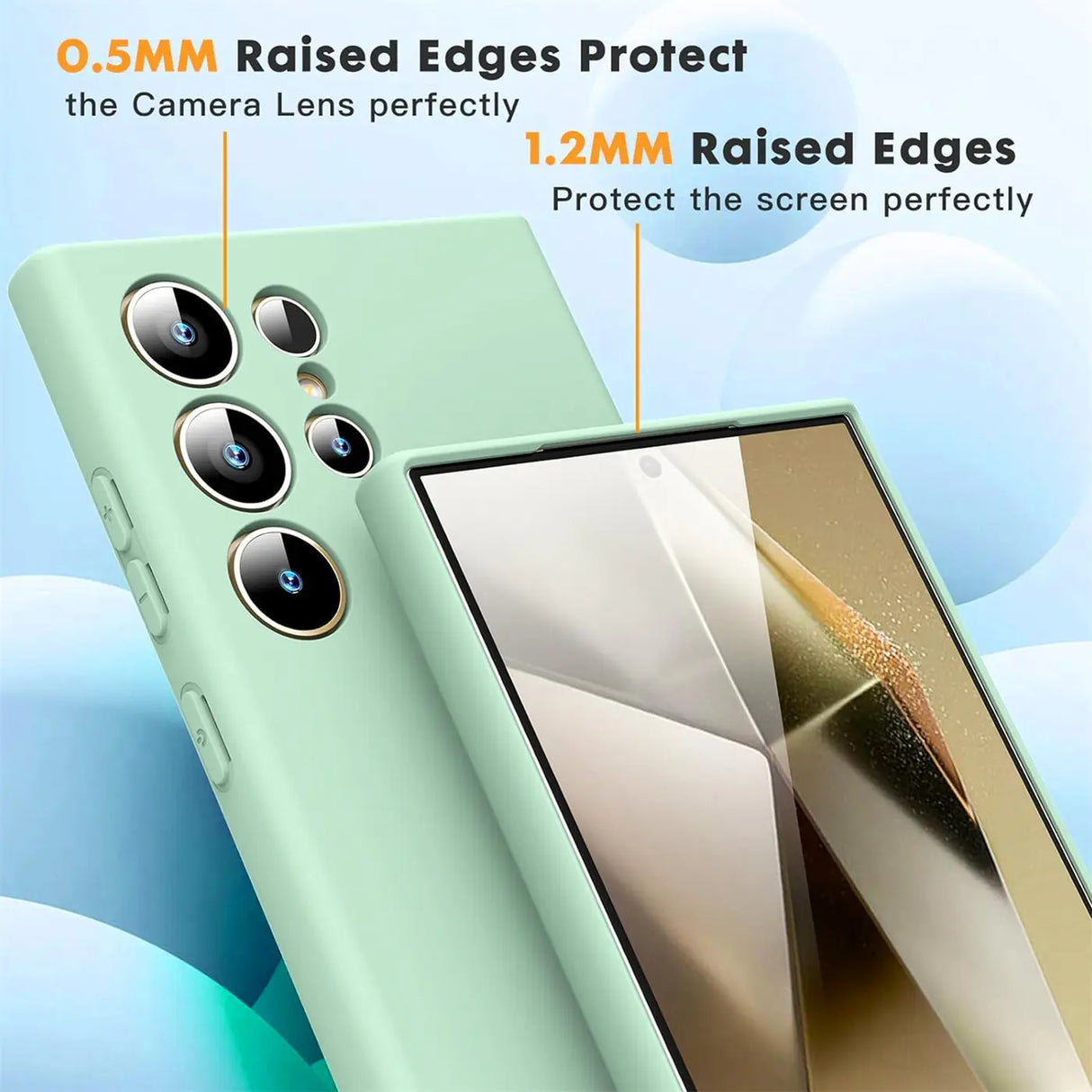 Stoßdämpfende und langlebige Silikon Handyhülle für Samsung Galaxy S24 Ultra