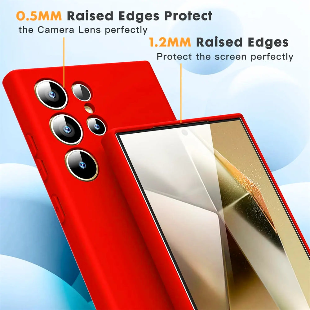 Stoßdämpfende und langlebige Silikon Handyhülle für Samsung Galaxy S24 Ultra